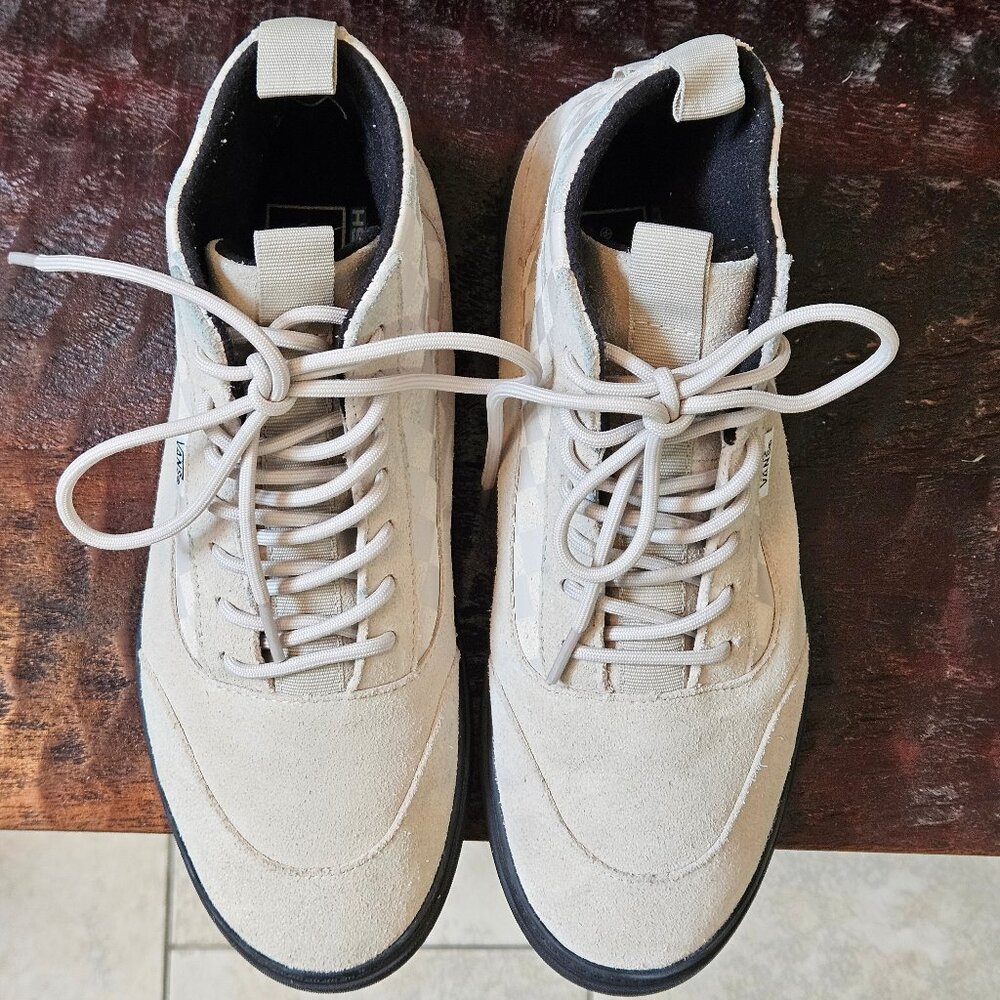 Vans Women's Suede "Cold Weather" High Top Sneaker Boots, Cream, Sz 8.5 - Picture 2 of 16